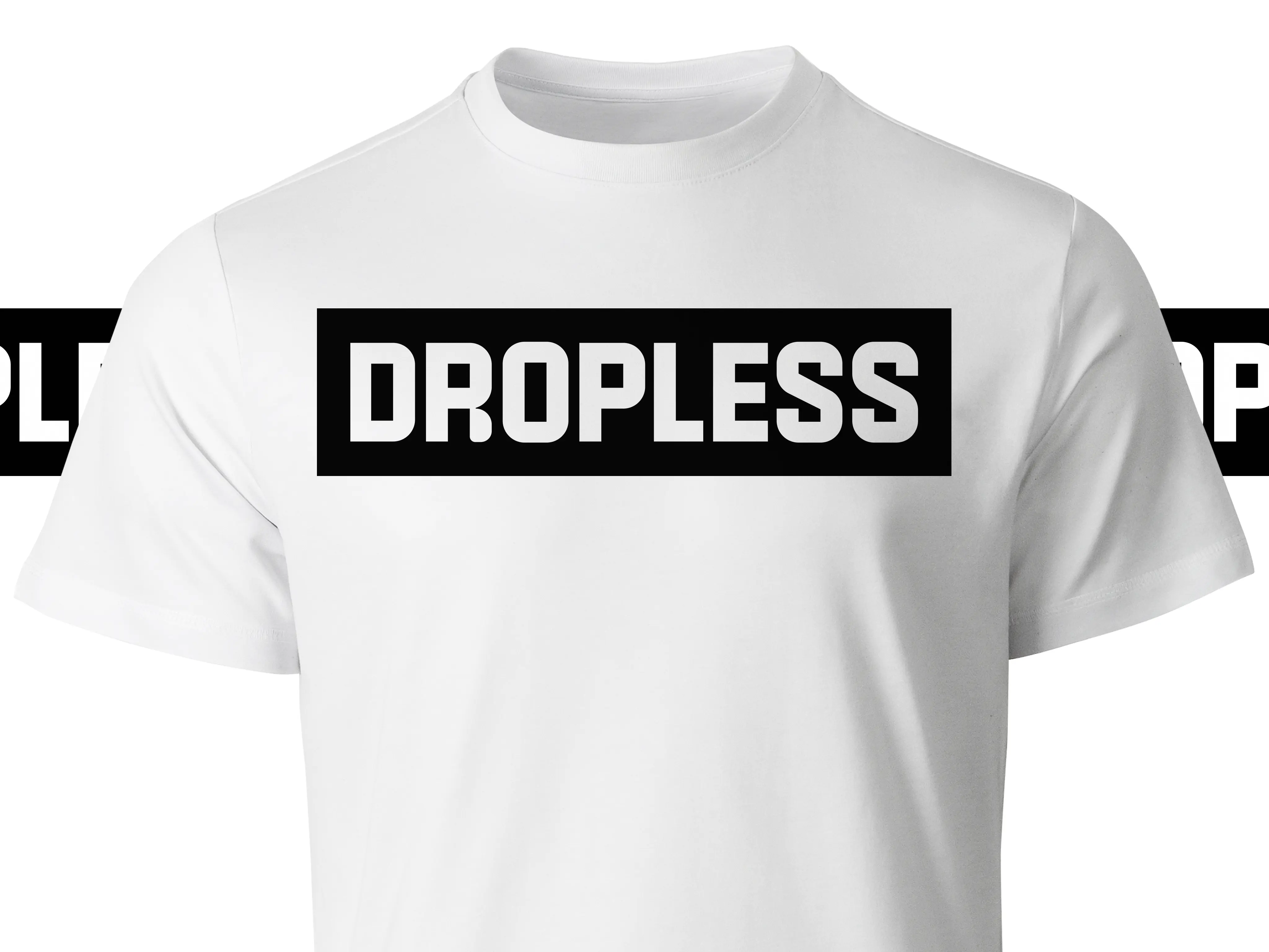 Dropless t-shirt branding application