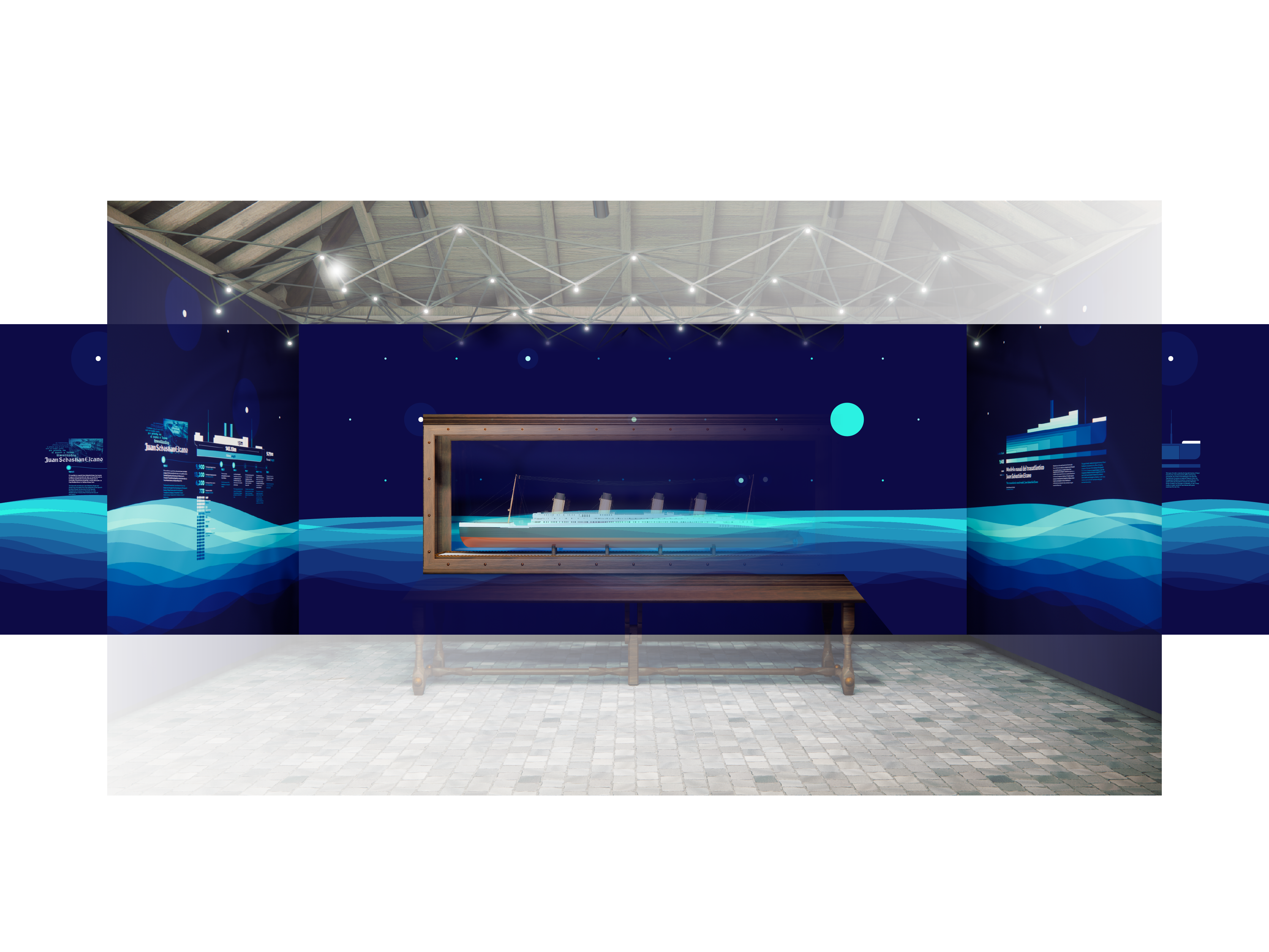 Naval Modeling Hall Graphics and Lighting Concept
